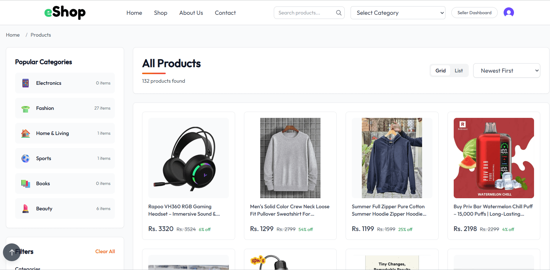 Hamro eShop – Full-Stack E-Commerce view 1